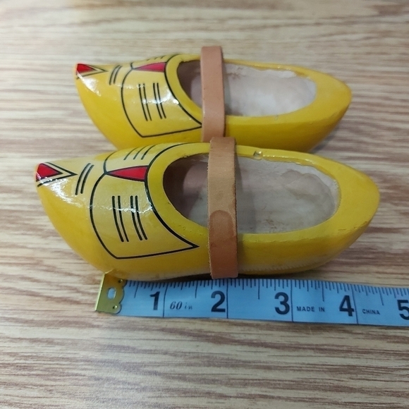 Vintage Handcrafted Children's Toddler Wooden Clogs - Picture 7 of 7